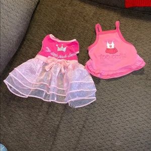 Two adorable dog dresses